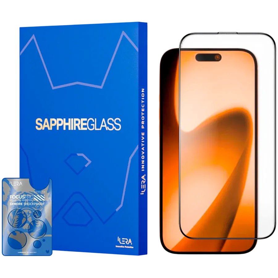 Захисне скло iLera Sapphire Ultra Glass для iPhone 17 (ILSPDLPL17)
