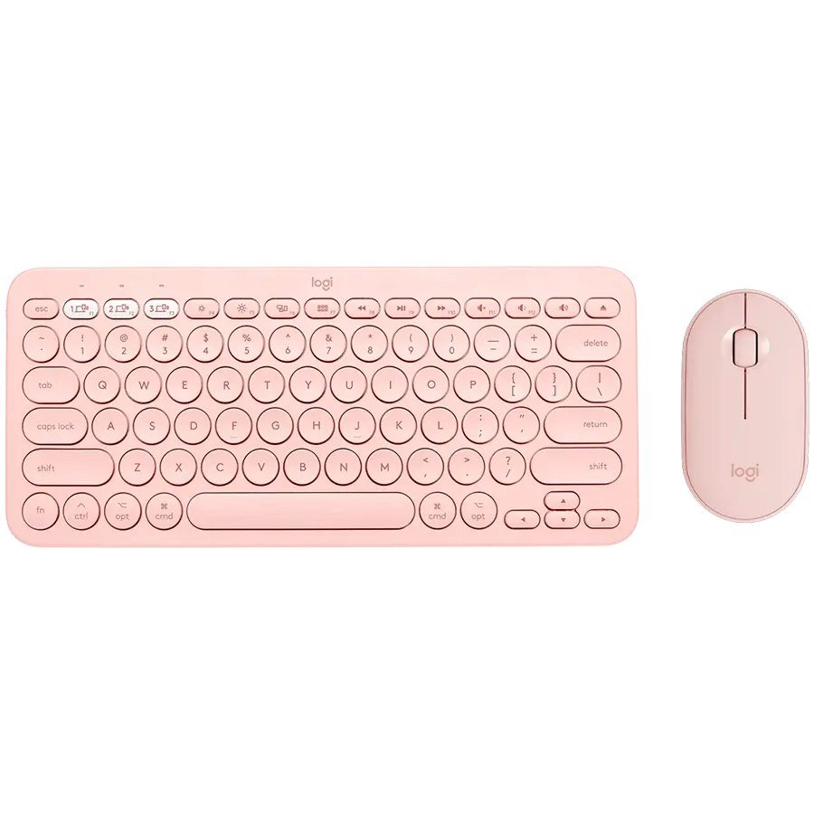Комплект бездротовий LOGITECH Pebble 2 Combo Wireless, Rose (L920-012240)