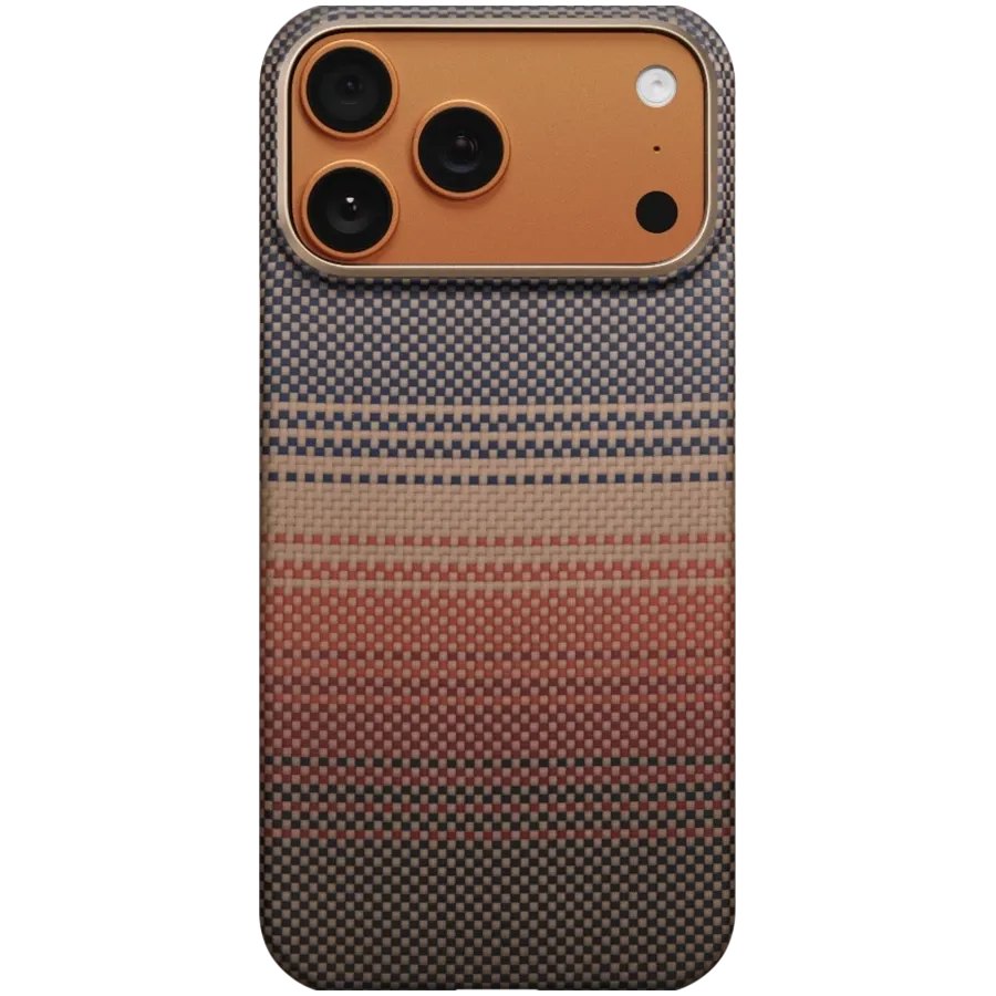 PITAKA Захисний чохол Aramid UltraGuard with MagSafe Теплий захід для iPhone 17 Pro