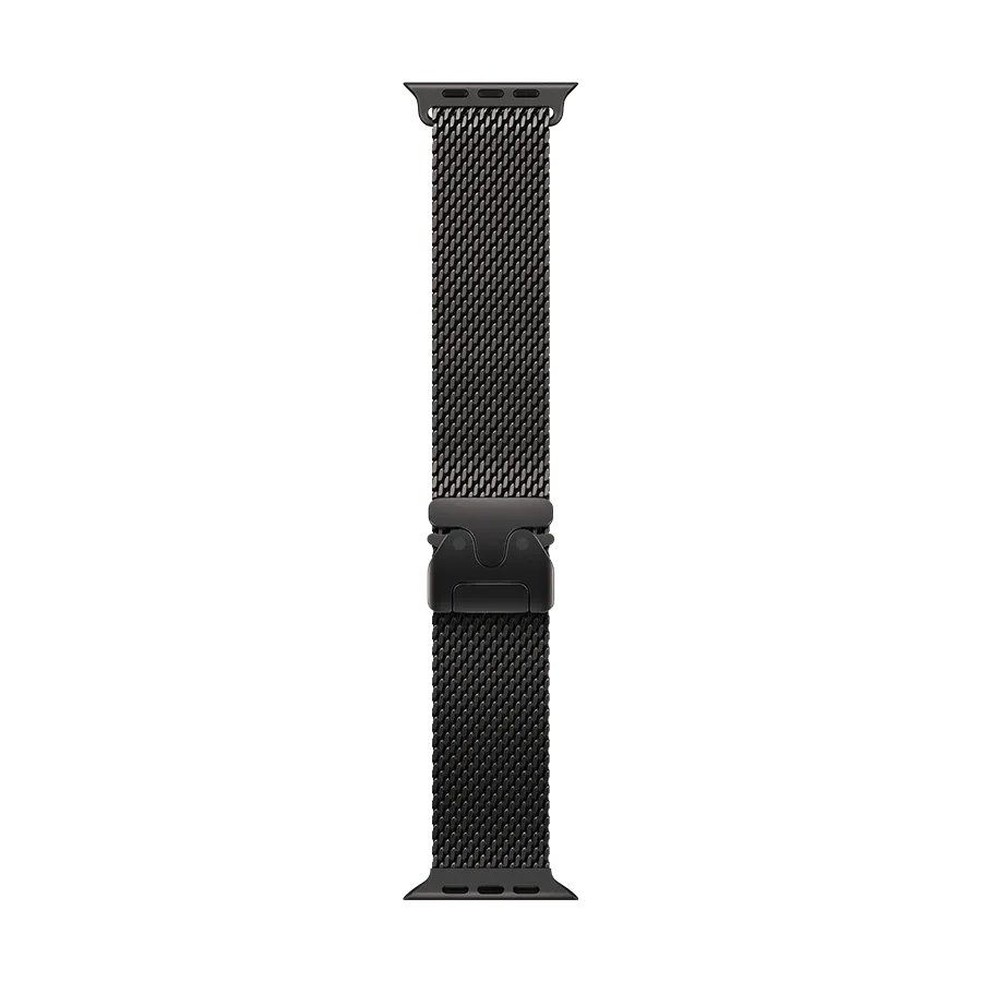 Apple 49mm Milanese Loop Ремінець Milanese Loop Чорний за Apple Watch 44 mmApple Watch 45 mmApple Watch 46 mmApple Watch 49 mm 44/45/46/49 mm