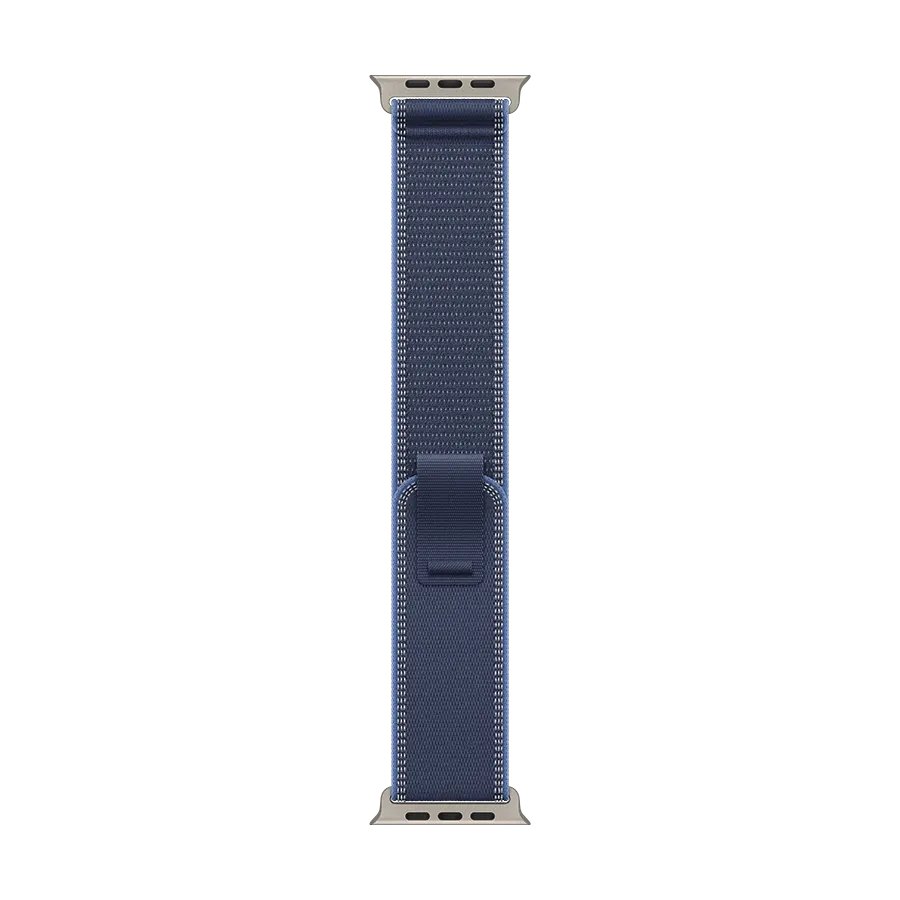 Apple 49mm Trail Loop - M/L Ремінець Trail Loop - Natural Titanium Finish Blue/Bright Blue за Apple Watch 44 mmApple Watch 45 mmApple Watch 46 mmApple Watch 49 mm 44/45/46/49 mm