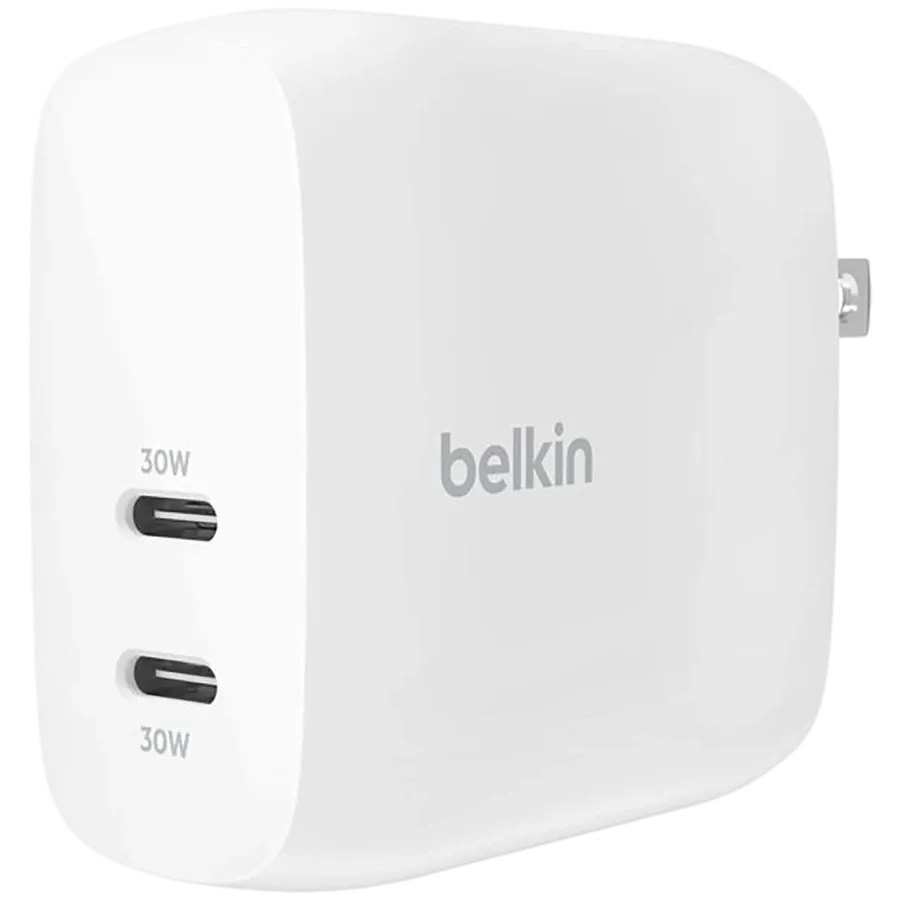 BELKIN Адаптер живлення 2*USB-C, 60 Ват