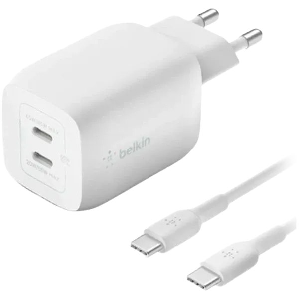 BELKIN Адаптер живлення 2*USB-C, 65 Ват