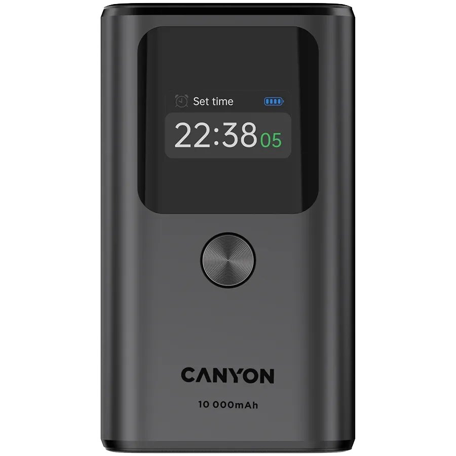 CANYON OnPower 130 Живлення - зарядний пристрій для батареї, Темно-сірий