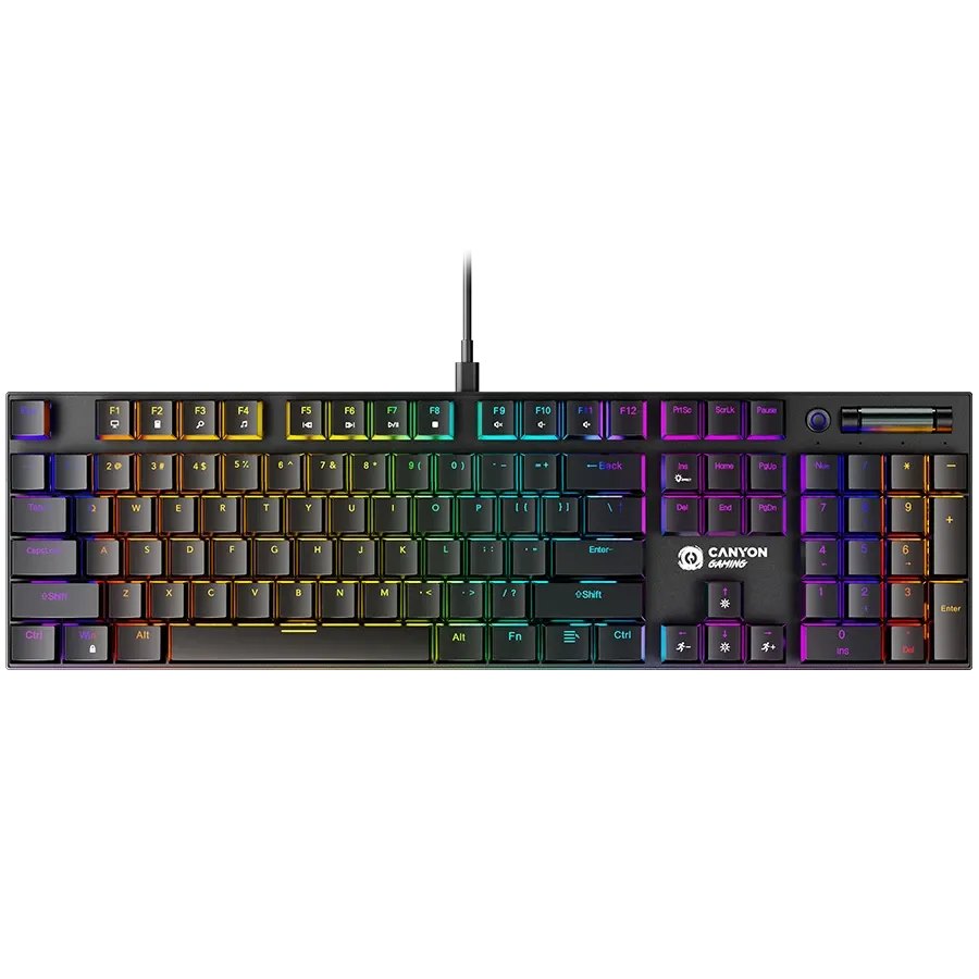 Ігрова клавіатура CANYON Cometstrike GK-55 RGB Black (CND-SKB55-US)