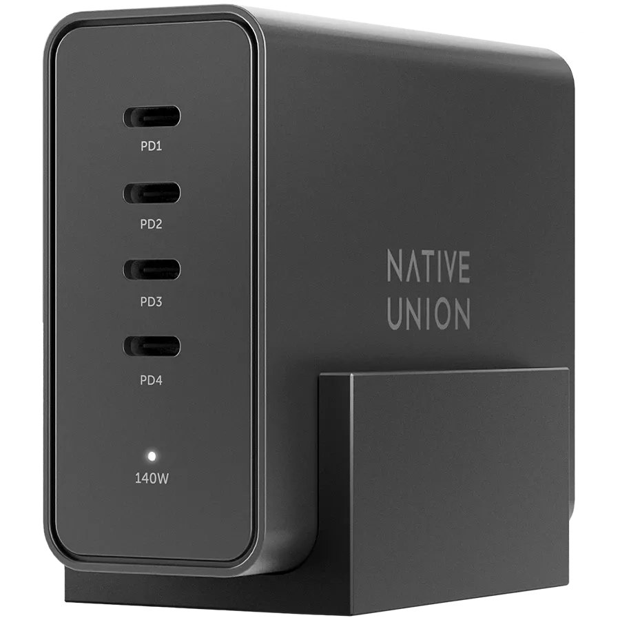 NATIVE UNION Адаптер живлення 4*USB-C, 140 Ват