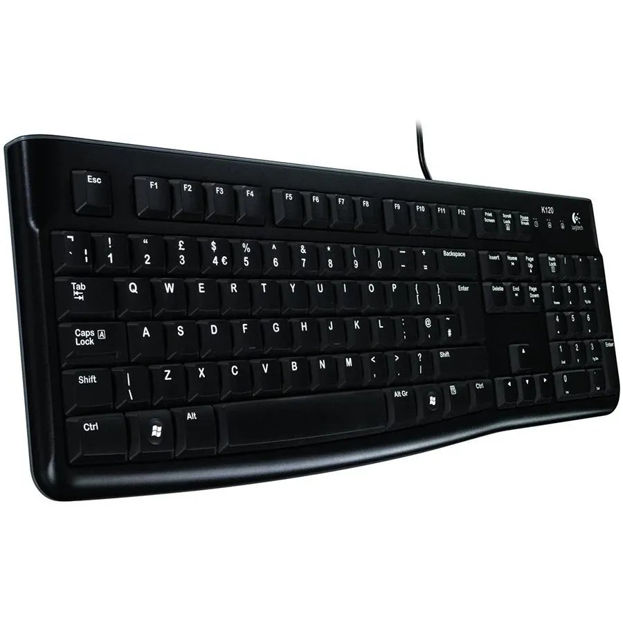Клавіатура дротова LOGITECH K120 USB UKR OEM (920-002643)