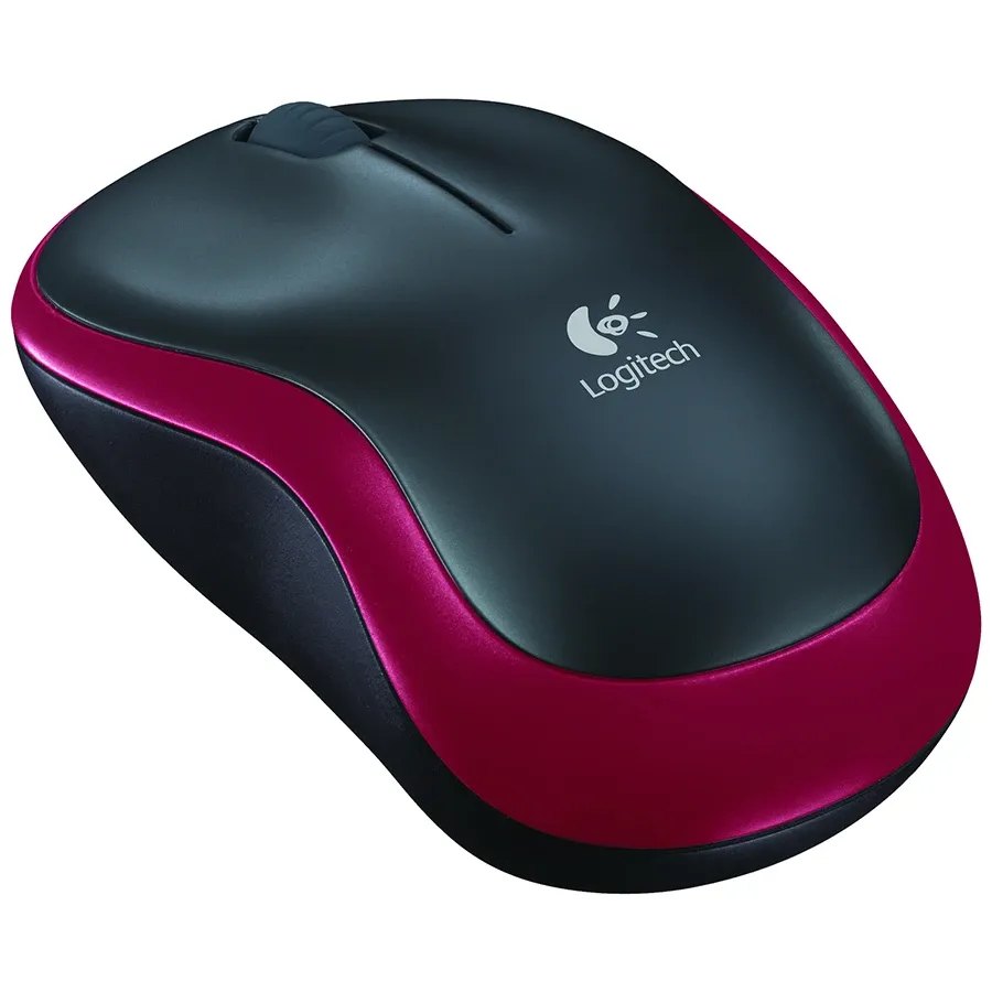 LOGITECH  M185 Миша, Червоний