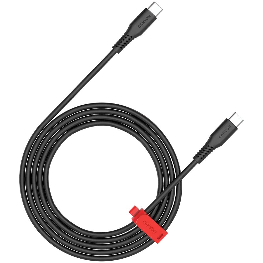 CANYON USB-C to USB-C Cable , Чорний, 1.2м