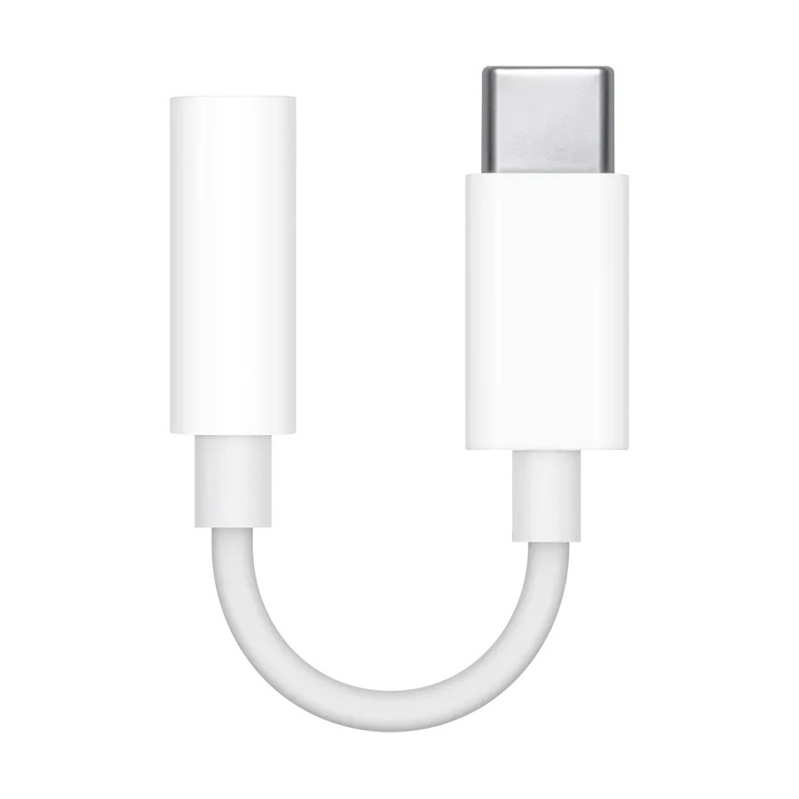 Apple USB-C to 3.5 mm Headphone Jack Adapter, Білий