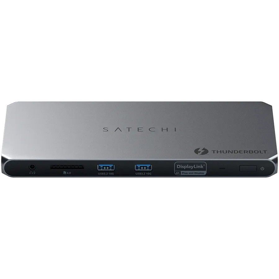 SATECHI Thunderbolt 4 Docking Station with DisplayLink, Космічний сірий