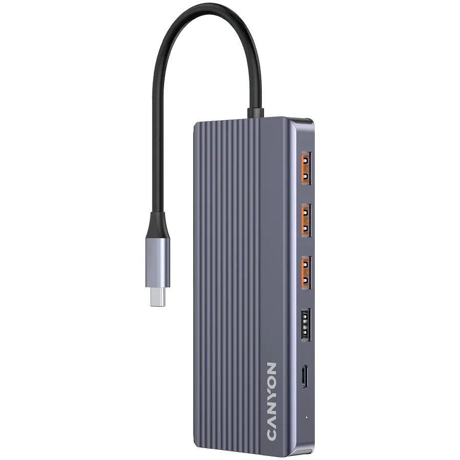 CANYON 13in1 USB C hub, Сірий