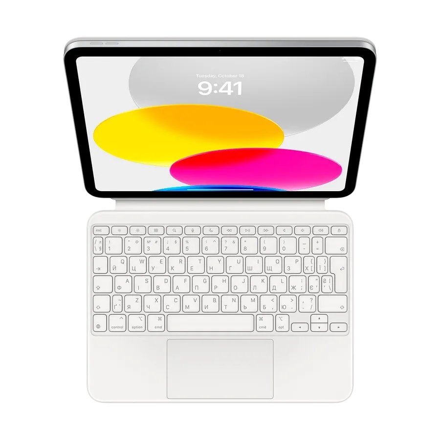 Apple Чохол-клавіатура Magic Keyboard Folio  Білий для iPad (10th generation)