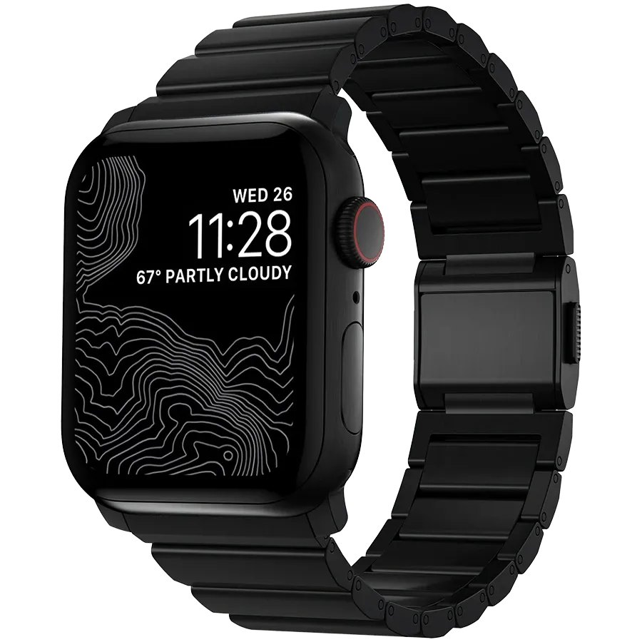 Ремінець Nomad Titanium Black Hardware Black 46mm/49mm (NM1A41BXT0)