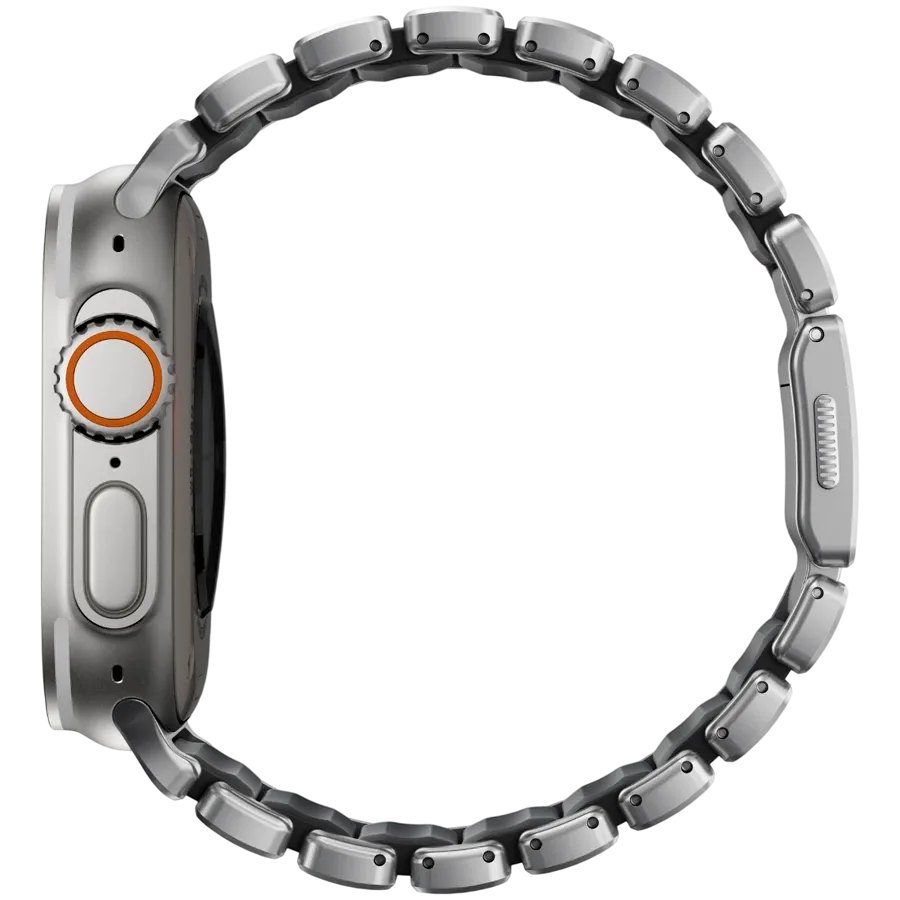 NOMAD Band Extension Stratos Band Natural Hardware/Black за Apple Watch 44 mmApple Watch 45 mmApple Watch 46 mmApple Watch 49 mm 46/49 mm