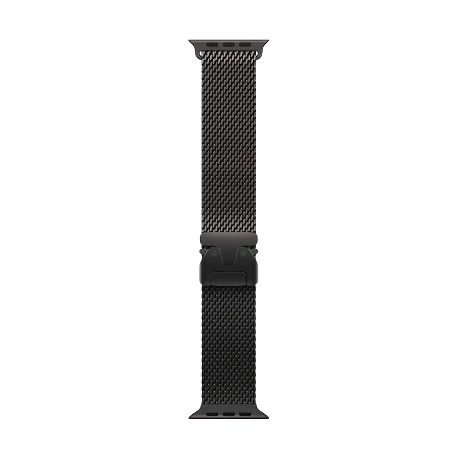 Apple 49mm Milanese Loop Ремінець Milanese Loop Чорний за Apple Watch 44 mmApple Watch 45 mmApple Watch 46 mmApple Watch 49 mm 44/45/46/49 mm