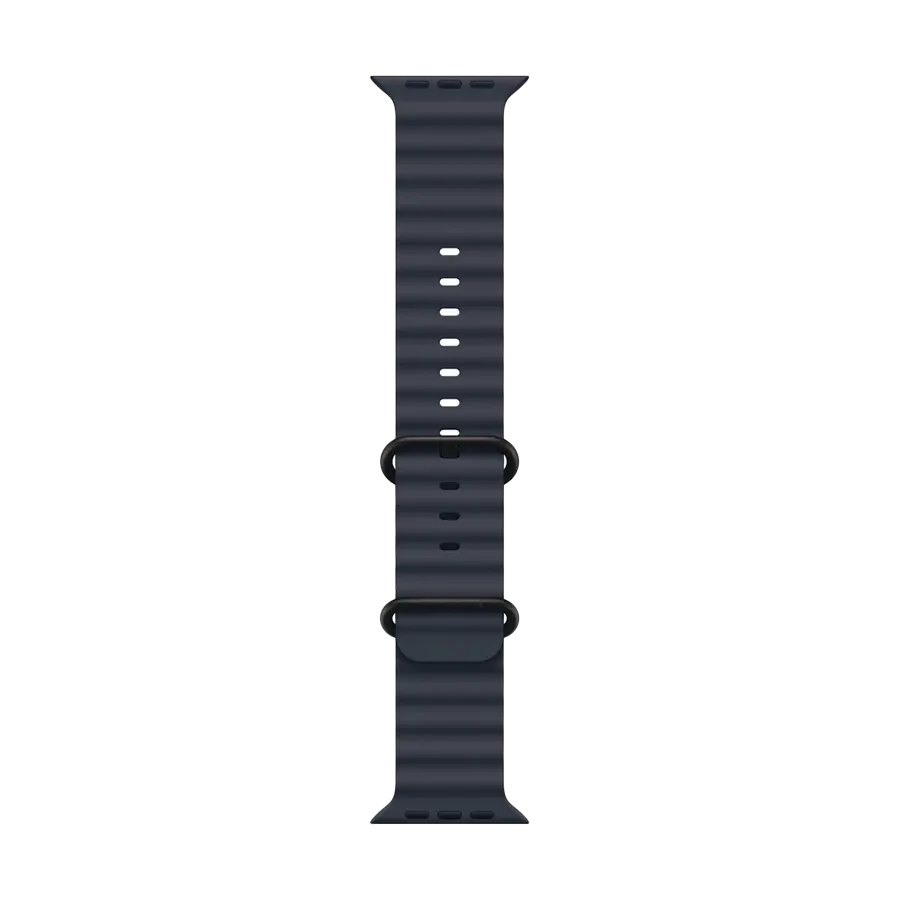 Apple 49mm Ocean Band - Black Titanium Finish Band Extension Ocean Band Темно-синій за Apple Watch 44 mmApple Watch 45 mmApple Watch 46 mmApple Watch 49 mm 44/45/46/49 mm