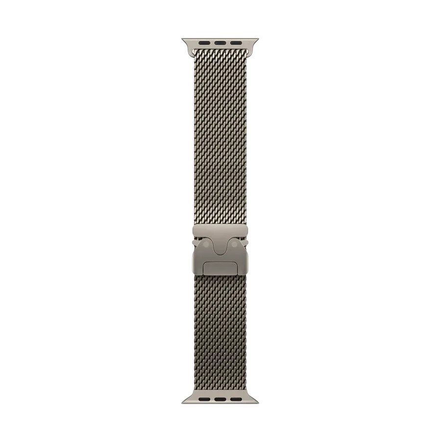 Apple 49mm Milanese Loop Ремінець Milanese Loop Натуральний за Apple Watch 44 mmApple Watch 45 mmApple Watch 46 mmApple Watch 49 mm 44/45/46/49 mm