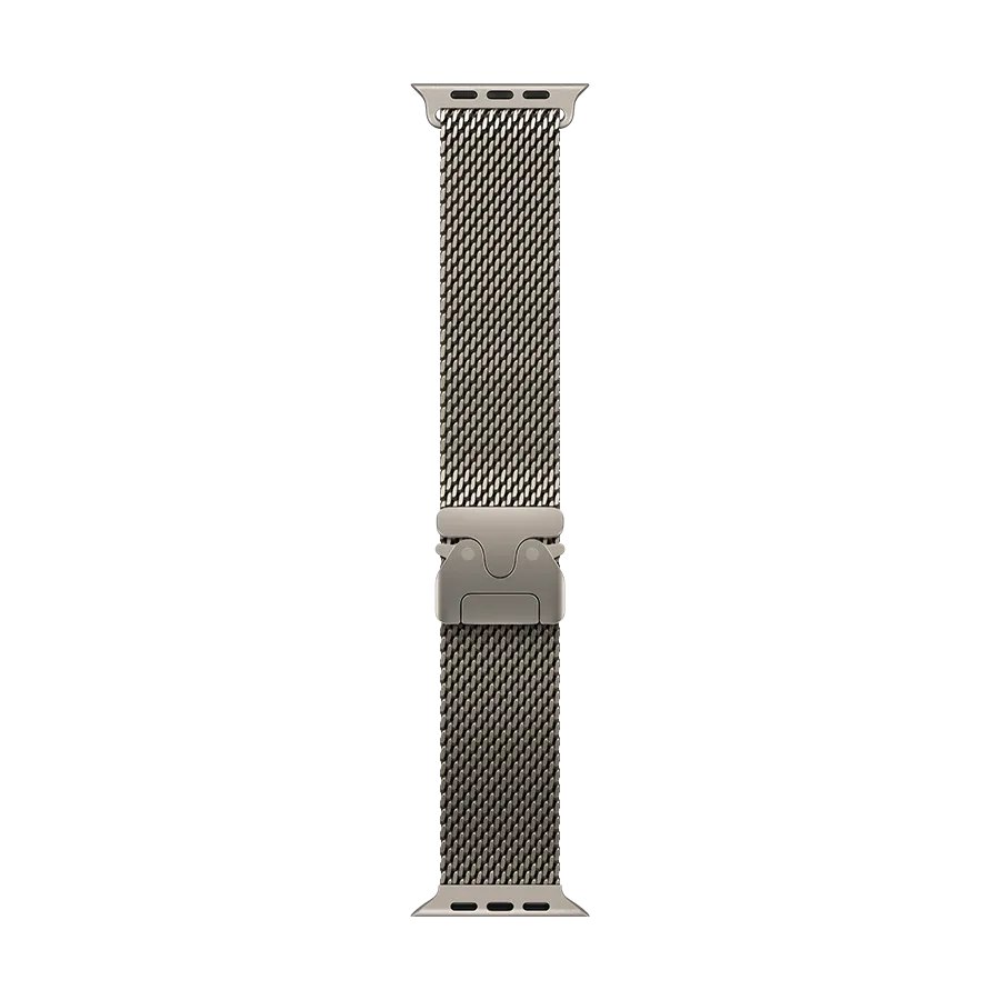 Apple 49mm Milanese Loop Ремінець Milanese Loop Natural Titanium за Apple Watch 44 mmApple Watch 45 mmApple Watch 46 mmApple Watch 49 mm 44/45/46/49 mm