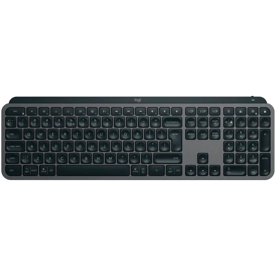 Клавіатура бездротова LOGITECH MX Keys S Pale Graphite UA (L920-011593)