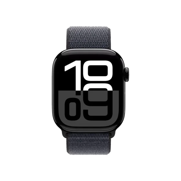 Смарт-годинник Apple Watch Series 10 GPS 42mm Jet Black Aluminum Case w. Ink Sport Loop (MWWG3)