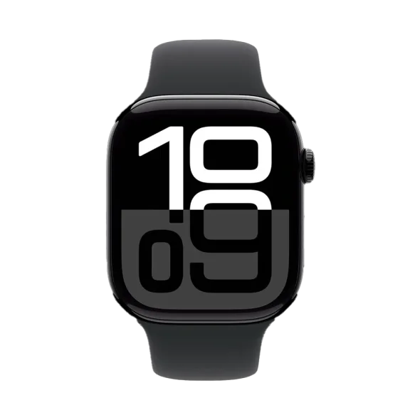Смарт-годинник Apple Watch Series 10 GPS + Cellular 46mm Jet Black Alu. Case w. Black Sport Band - S/M (MWY33)