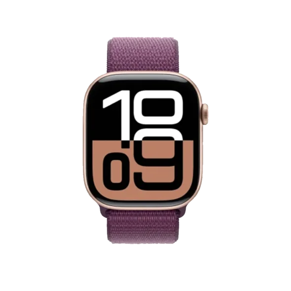 Смарт-годинник Apple Watch Series 10 GPS + Cellular 46mm Rose Gold Aluminum Case w. Plum S. Loop (MWY83)