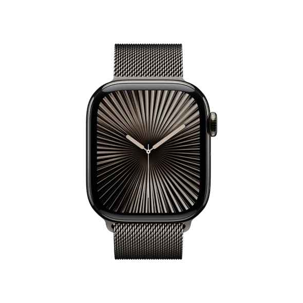 Смарт-годинник Apple Watch Series 10 GPS + Cellular 46mm Slate Titanium Case w. Slate Milanese Loop - M/L (MWYW3)