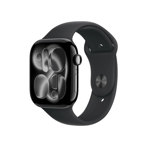 Смарт-годинник Apple Watch Series 11 GPS 46mm Jet Black Alu. Case w. Black S. Band - XL (MEW84+MXM53)