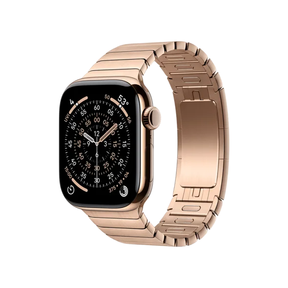 Смарт-годинник Apple Watch Series 11 GPS + Cellular 42mm Gold Tit. Case w. Gold Link Bracelet (MF9M4+MXMC3)