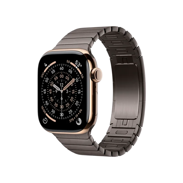 Смарт-годинник Apple Watch Series 11 GPS + Cellular 42mm Gold Tit. Case w. Slate Link Bracelet (MF9M4+MXMD3)