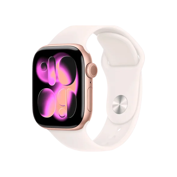 Смарт-годинник Apple Watch Series 11 GPS + Cellular 42mm Rose Gold Alu. Case w. Light Blush Sport Band - S/M (MF8E4)