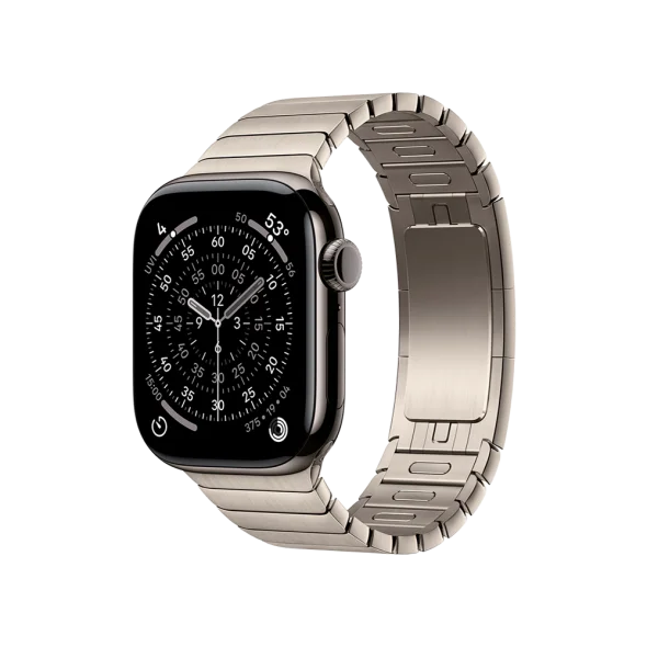 Смарт-годинник Apple Watch Series 11 GPS + Cellular 42mm Slate Tit. Case w. Natural Link Bracelet (MF9K4+MXMA3)