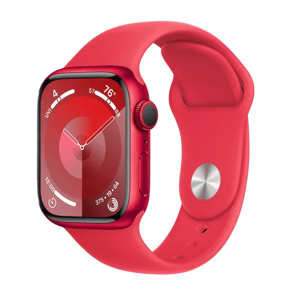 Смарт-годинник Apple Watch Series 9 GPS 41mm (PRODUCT RED Alu. Case w. PRODUCT RED Sport Band - S/M (MRXG3)