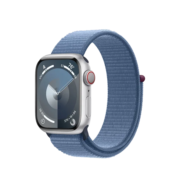 Смарт-годинник Apple Watch Series 9 GPS 41mm Silver Aluminum Case with Winter Blue Sport Loop (MR923)