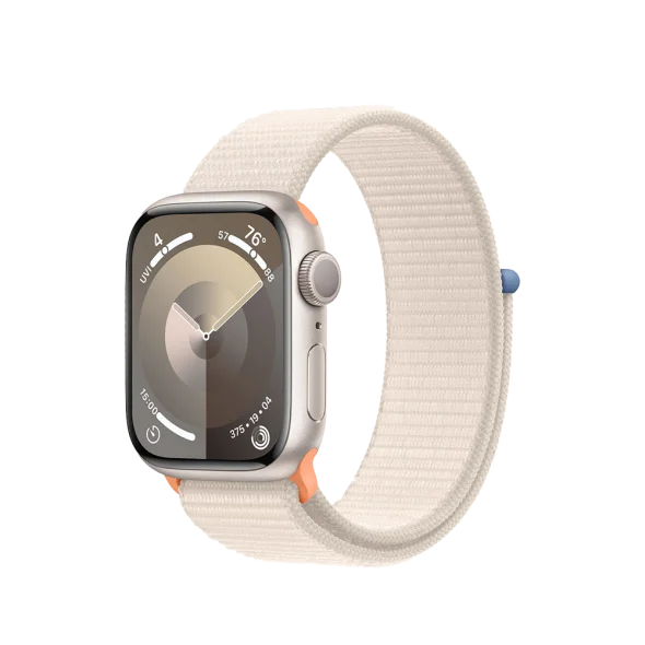 Смарт-годинник Apple Watch Series 9 GPS 41mm Starlight Aluminum Case w. Starlight S. Loop (MR8V3)