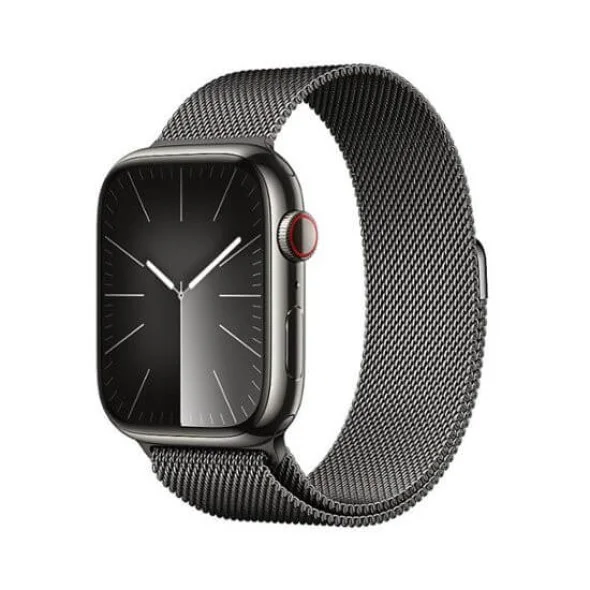 Смарт-годинник Apple Watch Series 9 GPS + Cellular 41mm Graphite S. Steel Case w. Graphite Milanese Loop (MRJA3)