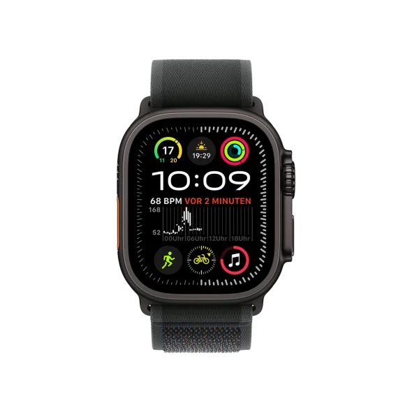 Смарт-годинник Apple Watch Ultra 2 GPS + Cellular 49mm Black Titan. Case w. Black Trail Loop - S/M (MX4U3)