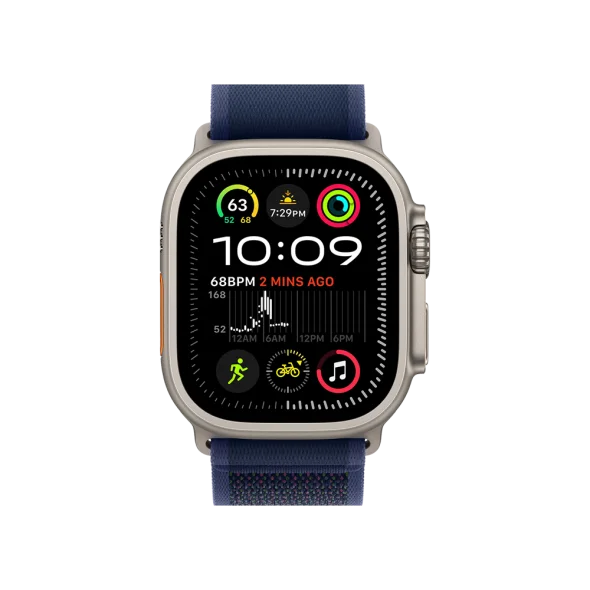 Смарт-годинник Apple Watch Ultra 2 GPS + Cellular 49mm Natural Titan. Case w. Blue Trail Loop - S/M (MX4J3)