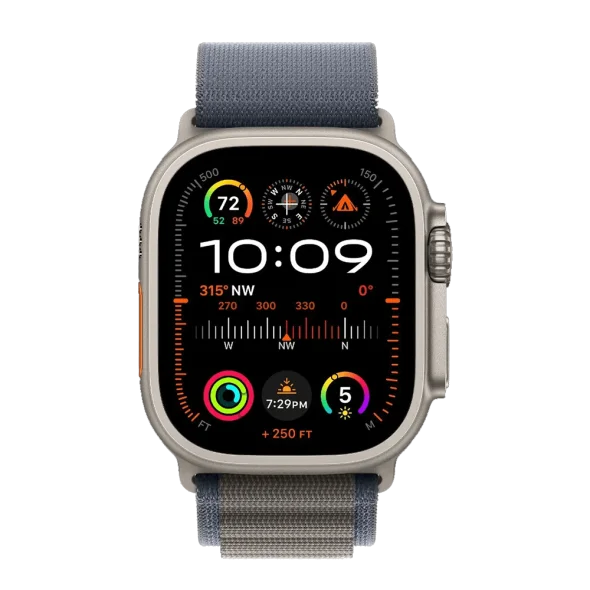 Смарт-годинник Apple Watch Ultra 2 GPS + Cellular 49mm Titanium Case with Blue Alpine Loop - Large (MREQ3/MRFD3)