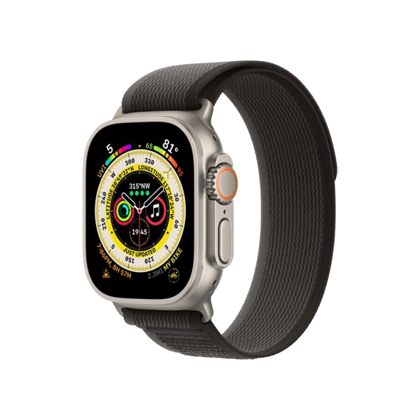 Смарт-годинник Apple Watch Ultra GPS + Cellular 49mm Titanium Case with Black/Gray Trail Loop - M/L (MQF53/MQFX3)